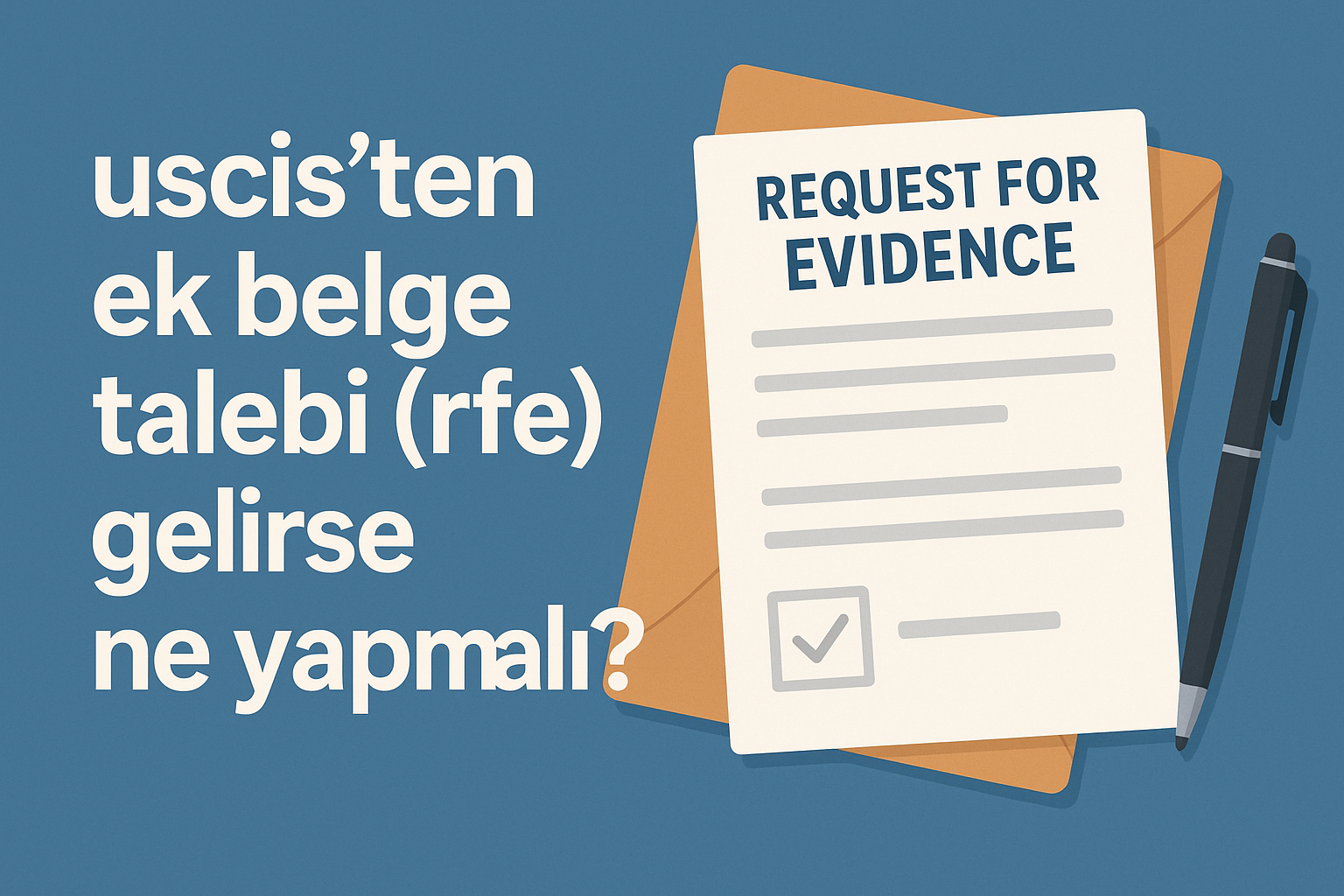 USCIS'ten Ek Belge Talebi (RFE) Gelirse Ne Yapmalı?